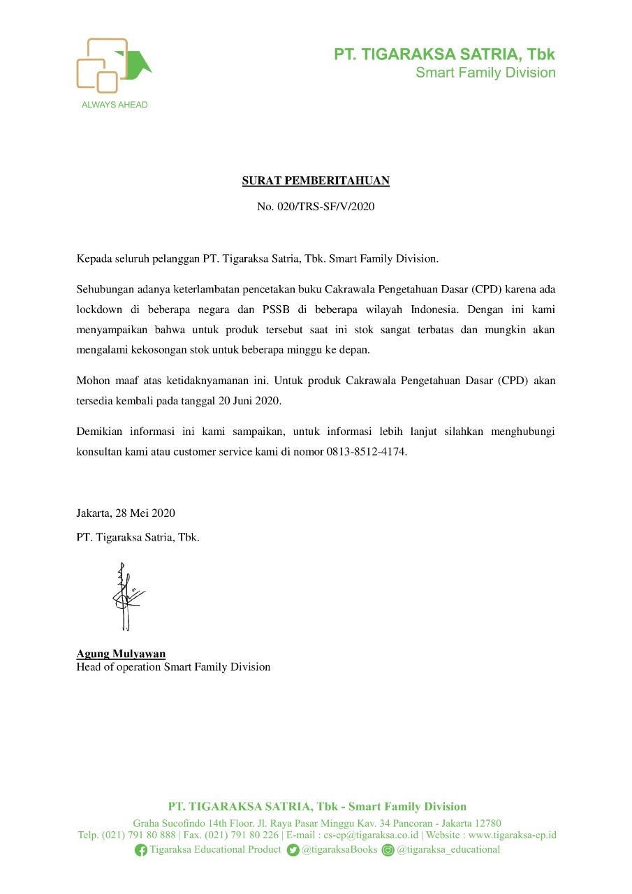 Keterlambatan Stock CPD